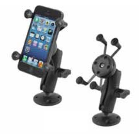 RAM X-Grip Phone Holder with 1" B Size Medium Composite Double Socket Arm