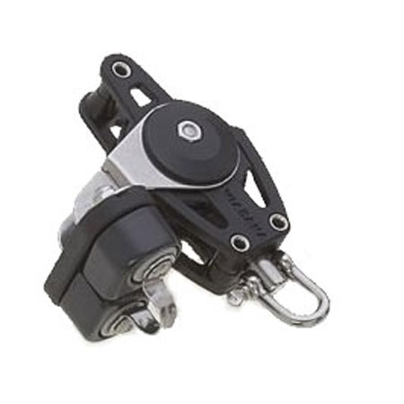 96.40 - Bozzello girevole con arricavo e strozzascotte in lega leggera su sfera 38Ø