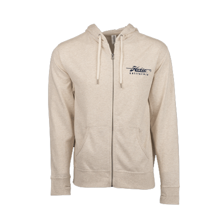 Felpa Hobie unisex Avorio Zip California logo