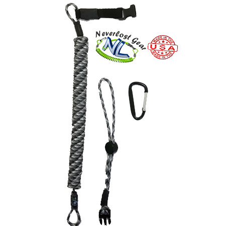 Rod Leash/Paddle leash with quick disconnect strap Urban Camo