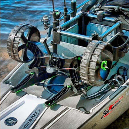 Alternative view of Railblaza C-Tug R - with Kiwi Wheels