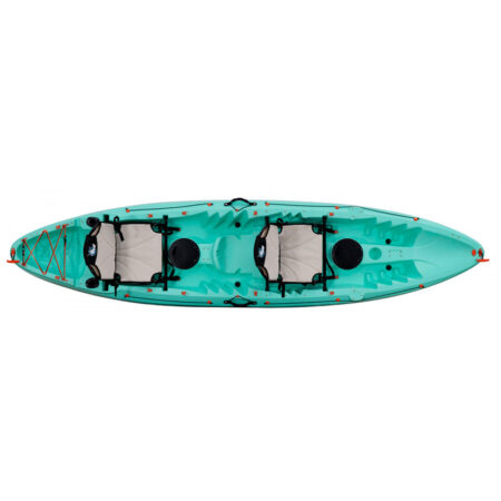 Alternative view of COMBO Galaxy Kayaks Tahiti Tandem 2/3 + Watersnake T24 + Supporto motore