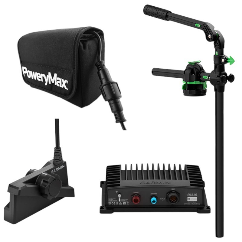 Combo Garmin LiveScope™ Plus GLS 10 e LVS34 + HEXX LIVE POLE 30 + Batteria PX25