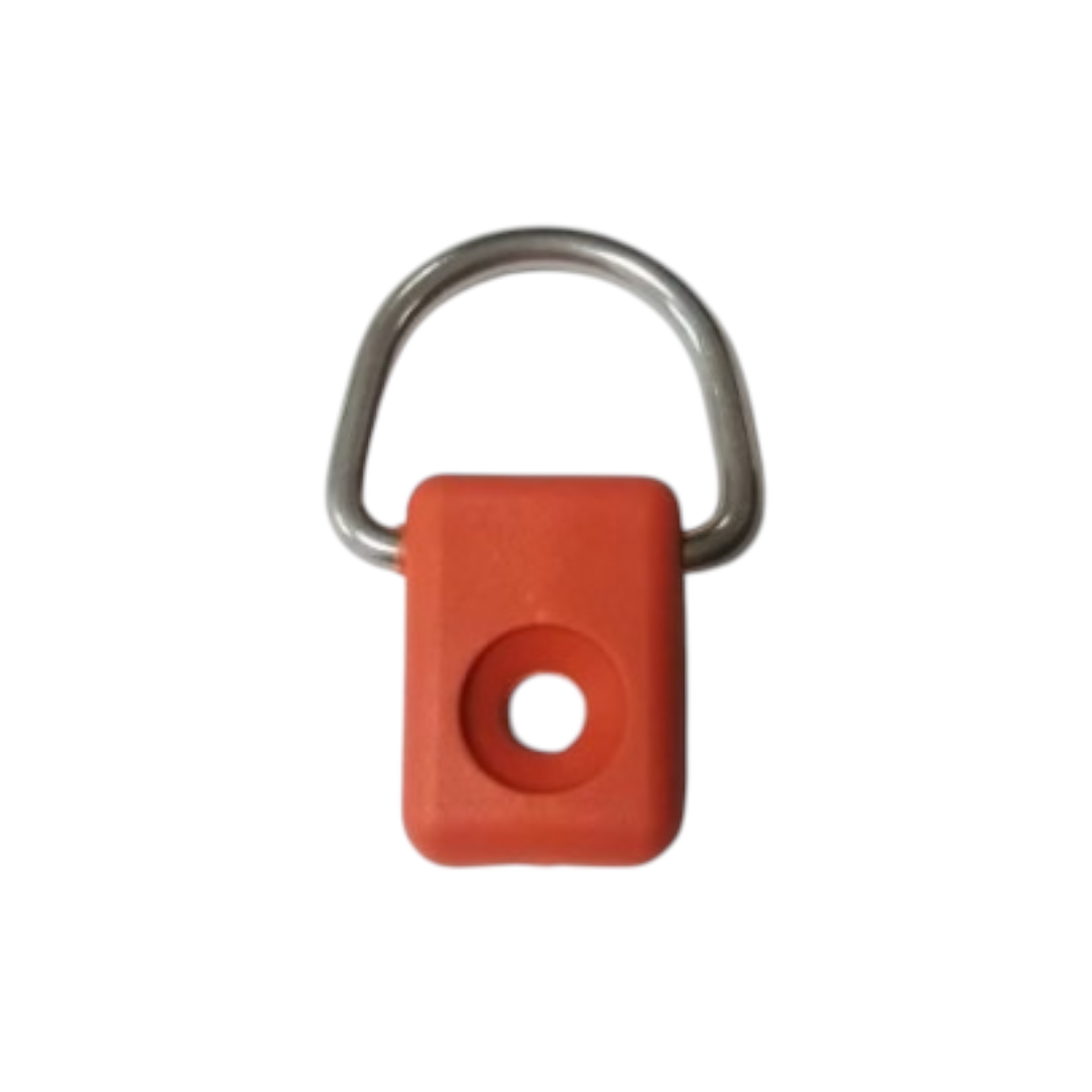 D-ring clip arancione