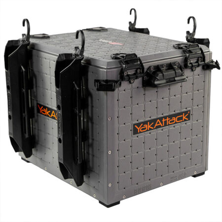 Alternative view of Yakattack BlackPak Pro Kayak Fishing Crate - 16x 16 Battleship Grey