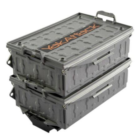 TracPak Combo Kit, Two Boxes and Quick Release Base, Battleship Grey