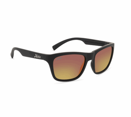 WOODY SPORT SATIN BLACK FRAME GREY SUNSET Lenti POLARIZZATE