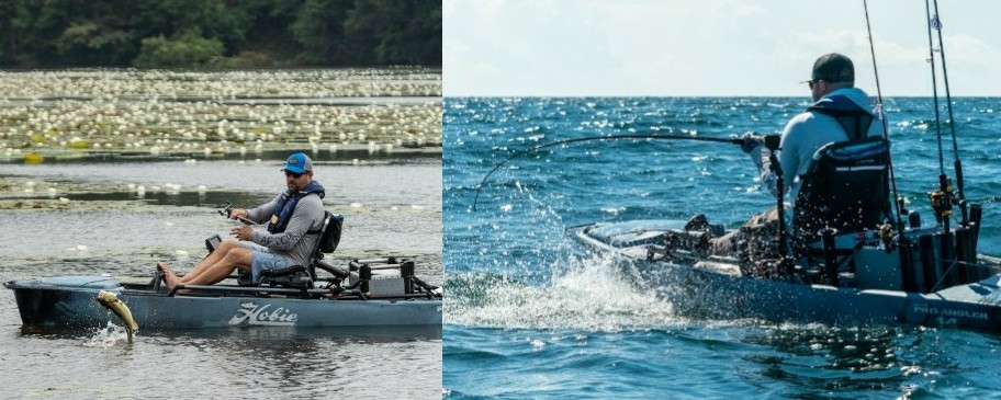 Kayak d Pesca per Acqua Dolce e Acqua Salata